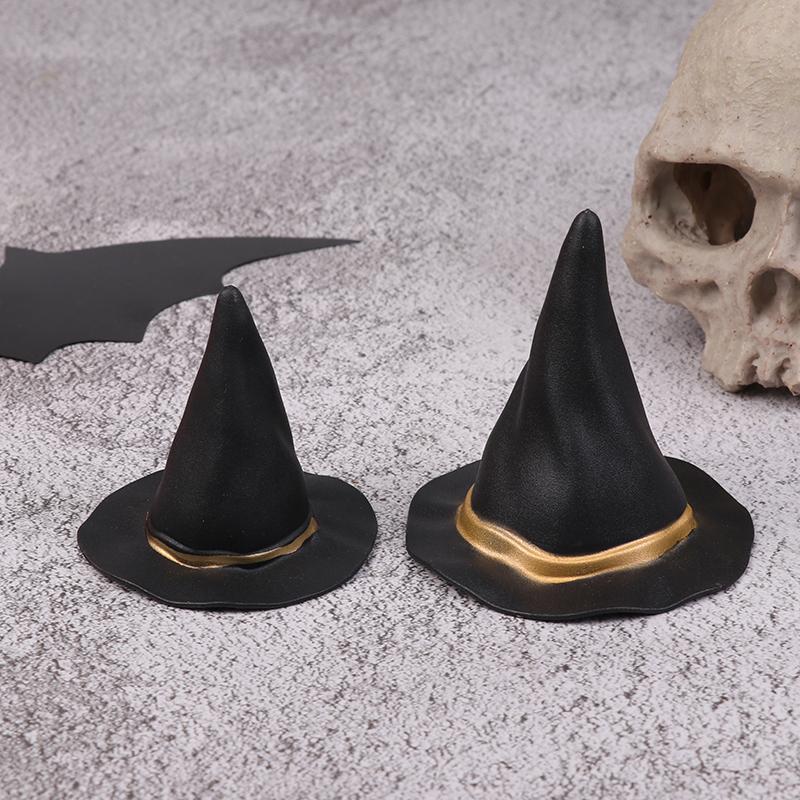 6/10 шт фетровая ткань крошечные шляпы орнамент крышка миниатюрная шляпа ведьмы маленькие шляпы для украшения торта Хэллоуин украшение игрушка