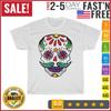 Sugar Skulls Day Of The Dead Traditional Food Latin Mexico T Shirt Men Women NEW