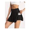Black Darkalp High Waist Tights Tennis Skirt Darkalp Polyamide Fabric Mini Skirt