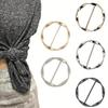 5pcs Women's Scarf Clip And Ring T-shirt Clip Metal Round Circle Clasp Clip Mixed Color Metal Round Button For DIY Clothing Hat Belt Wrap Holders