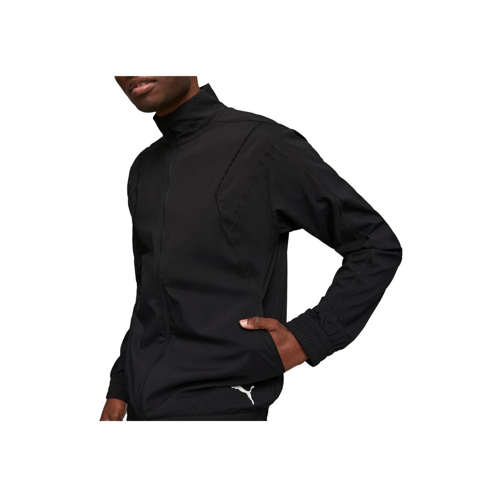 Puma Fit Full-Zip Woven Training Jacket With Letter Print Men Jackets Black 523859-01