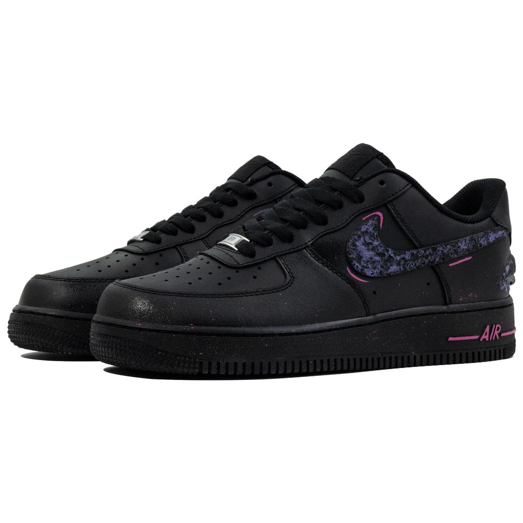 Nike Air Force 1 Low top Skateboard Shoes Unisex Black Purple CW2288-001(Team454-)