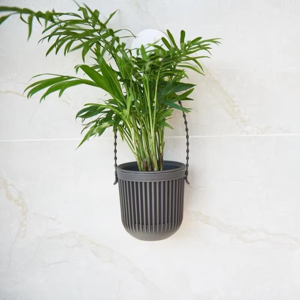 Пластиковый подвесной цветочный горшок, двухслойный садовый горшок, новый кашпо