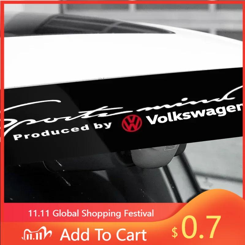 Для VW Новые Автомобильные Наклейки на Переднее Стекло Светоотражающие Виниловые Наклейки для Тюнинга Автомобиля 3D Наклейки Для Volkswagen Golf-5 6 7 Lavida Polo