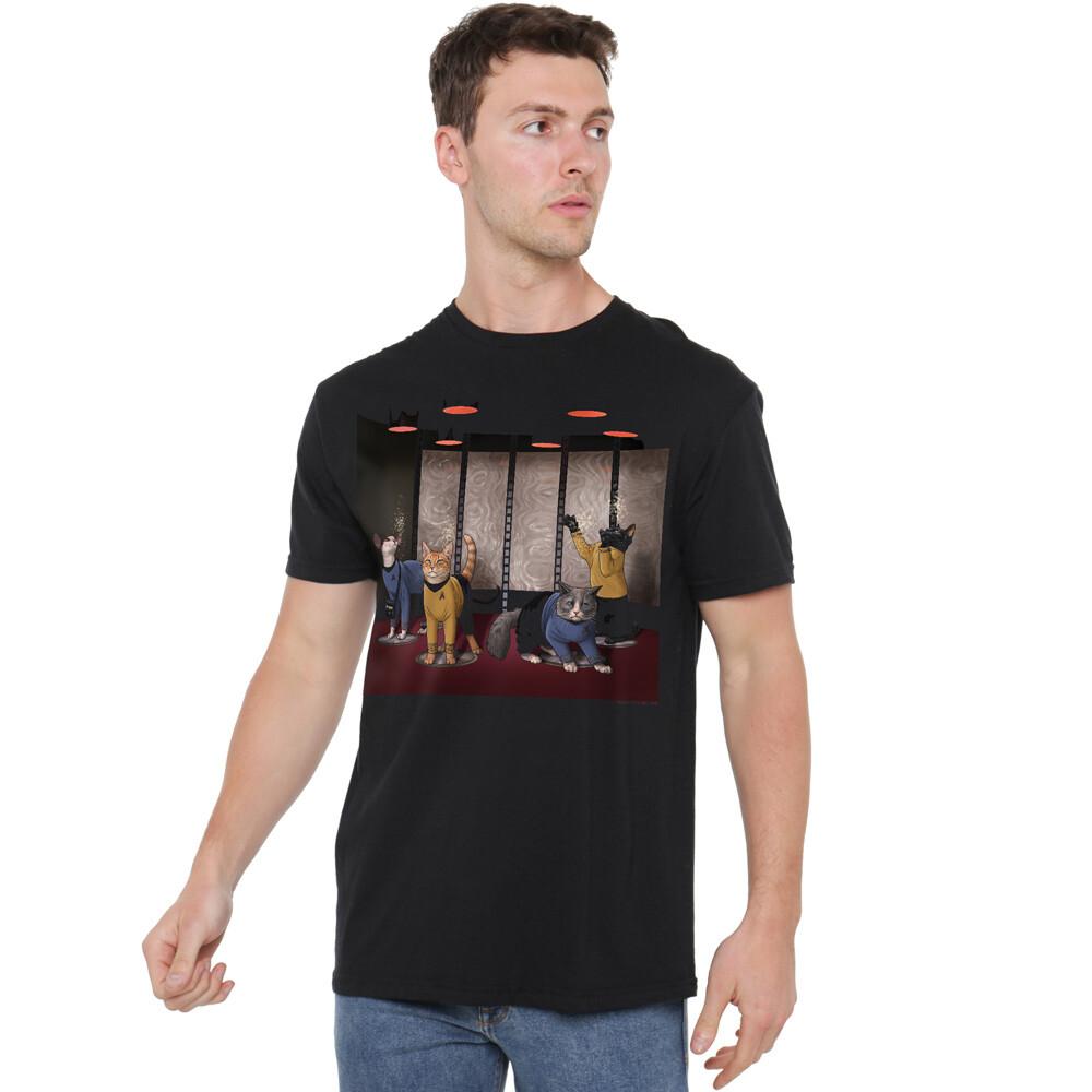 Star Trek Beam Meow Up T-Shirt S-5XL Black