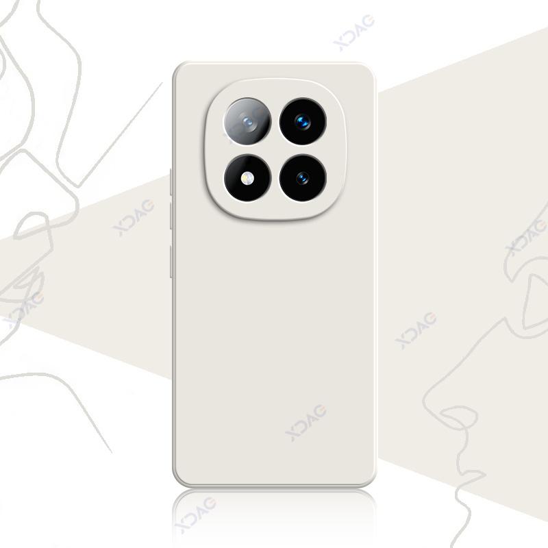 Чехлы для телефонов Redmi Note 14 Pro Plus 5G Мягкий квадратный жидкий силиконовый чехол-накладка RedmiNote14ProPlus Anti-fall Coque Bag