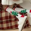 Long Christmas Stocking Snowflake Elk XmasTree Thicken Floor Socks Sleeping Stockings  For Women
