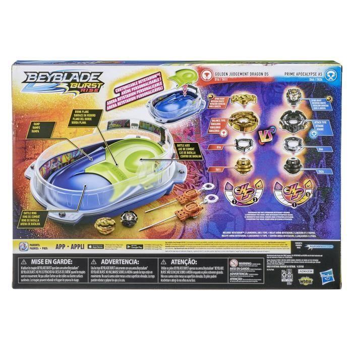 BEYBLADE - Burst Rise Hypersphere - Set de combat Vortex avec arène Beystadium - toupies et lanceurs - à partir de 8 ans