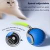 Interactive Rolling Ball Cat Toy Touch Activated Automatic Moving Ball with Plush Tail Rechargeable Cat Teaser for Indoor Cats