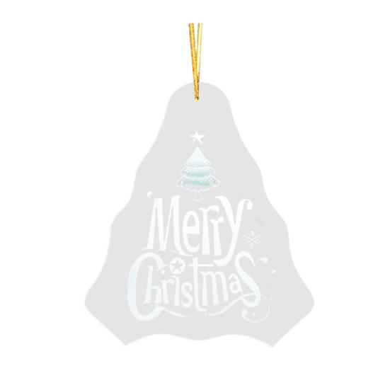Зимние акриловые украшения Счастливого Рождества Подвесное украшение для рождественской елки Матовый крафт Подвеска для деревьев Окна Двери Декор