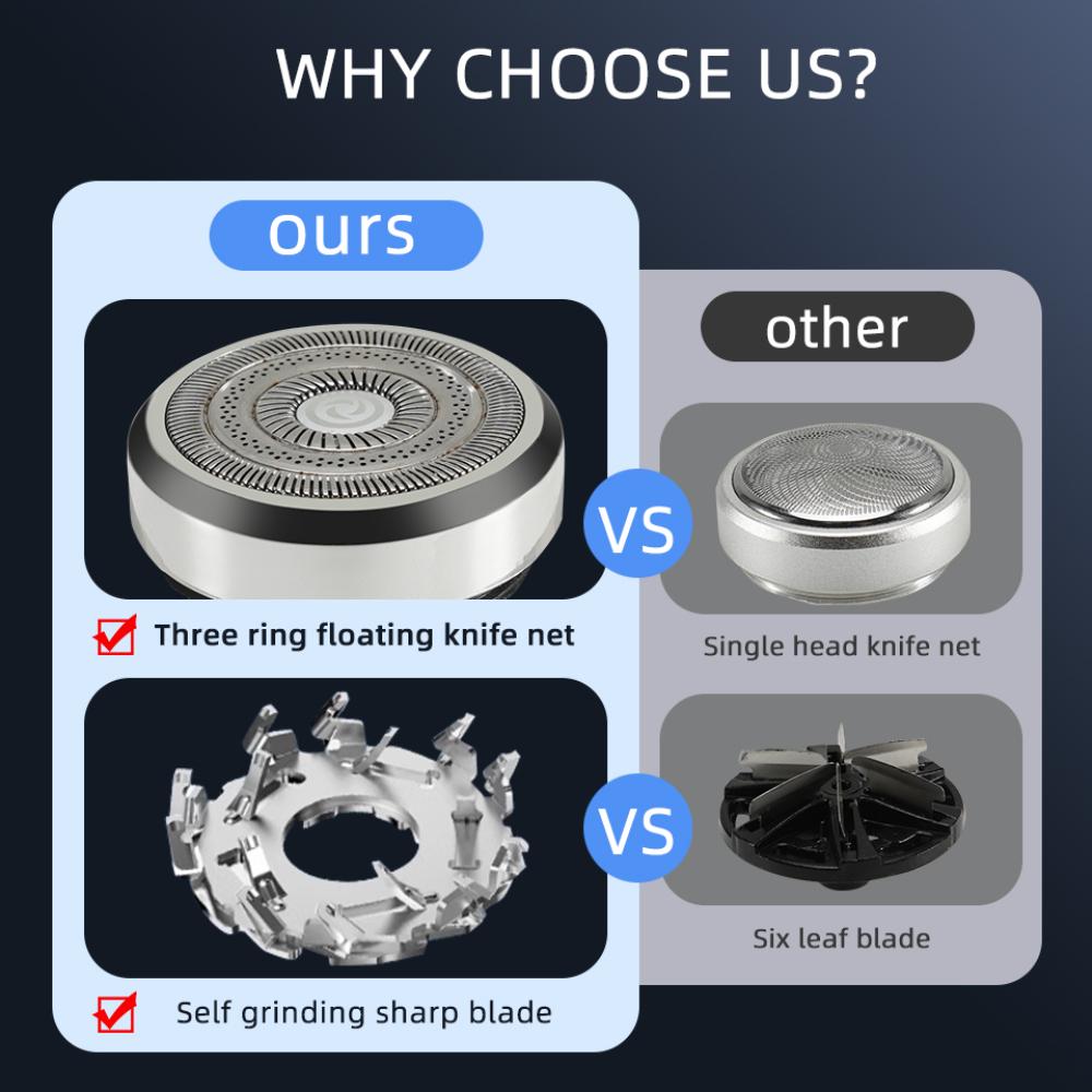 Мини-карманная электробритва Бритва, которую можно мыть в сухом и влажном режиме, быстрая зарядка, тип C, перезаряжаемый цифровой дисплей, портативная электробритва, зарядка 1 час