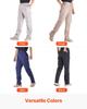 FR Pants for Men, 100% Cotton, Flame-Resistant Cargo Pants with Multi-Pockets and Elastic Waist, Reinforced Tear-proof Stitching, Ideal for Welding