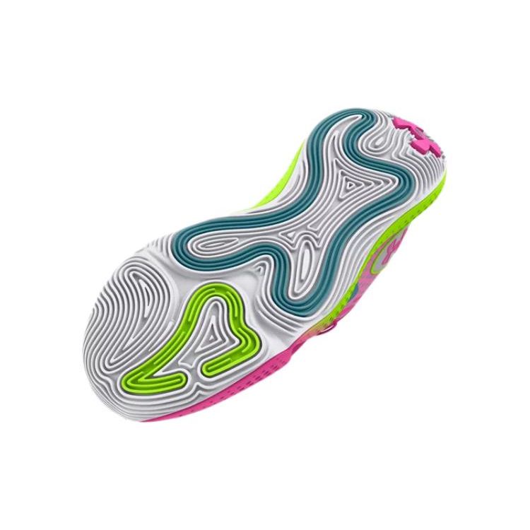 Under Armour Spawn 5 Белый Лайм Розовый Унисекс 3026285-100