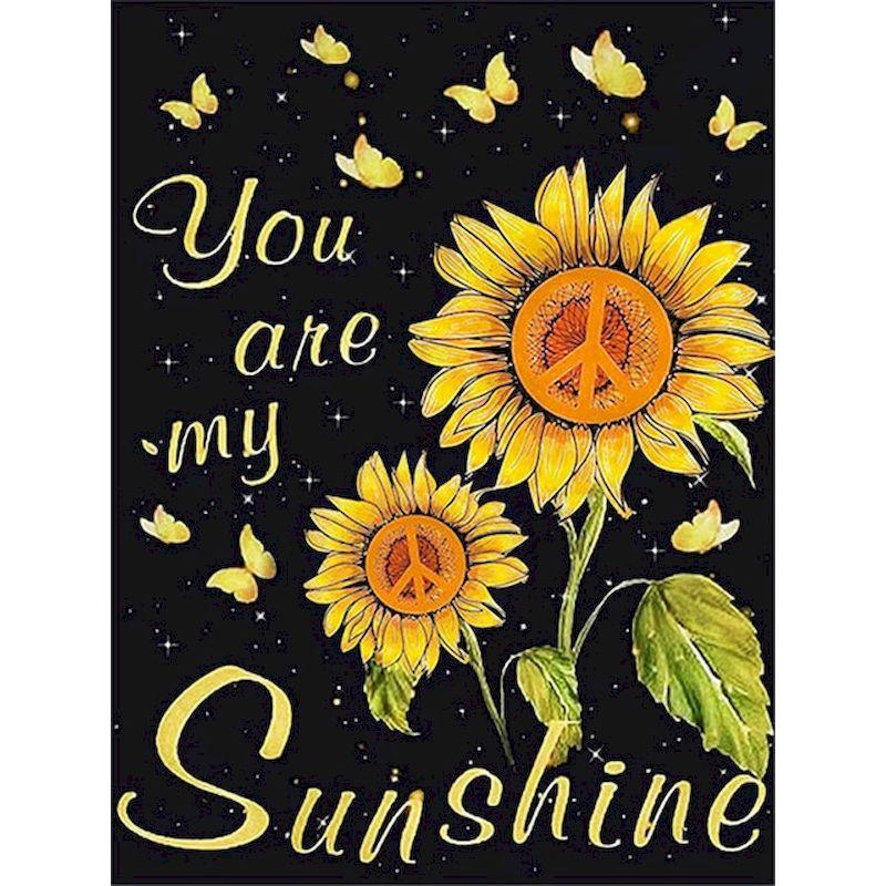 5D DIY Sunflowers Diamond Painting Kits Full Round Diamond Embroidery Cross Stitch Mosaic Art Home Decor Diamond