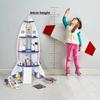 Wooden Kids Space Rocket Model For Learning And Imaginative Construction