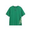 Li Ning Printed Letter Round Neck Loose Short Sleeve T-Shirt Unisex Tops Cool-Green AHST083-2