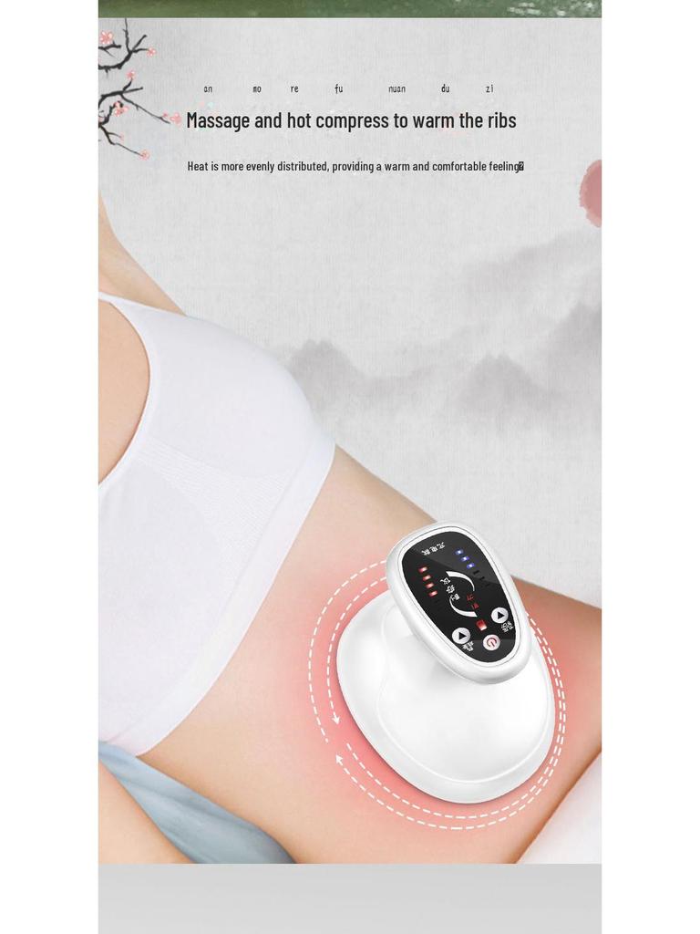 Smart Rechargeable Meridian Heating Cupping Massager