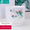 Mo Dou Yu Цветочный горшок в китайском стиле, имитация керамики, с поддоном