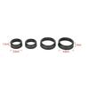 Air Conditioner Audio Volume Switch Knob Trim For Ford F150 2021-2024 Black 4pcs