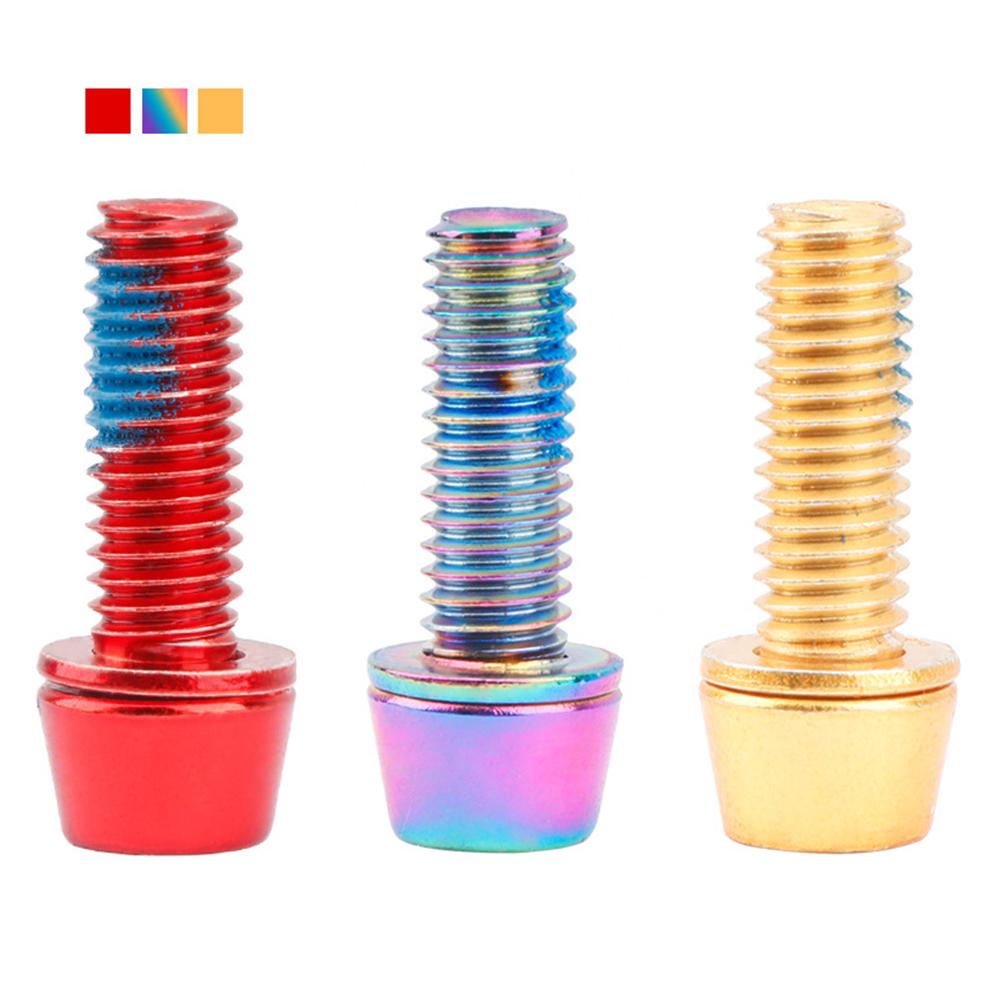 6pcs M6*18mm M6*20mm Bolt for Disc Brake Caliper Clamp MTB Bike Bicycle Screw Crank Lock Bolts For Road