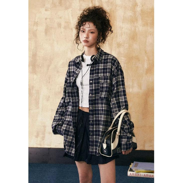 Рубашка с длинным рукавом с буквенным принтом 2024 года в японском стиле в стиле Гонконга, свободная рубашка для мальчиков, летнее модное универсальное повседневное пальто