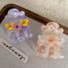 Crystal Flower Hair Clip Acetic Acid Zircon Hairgrip Elegant Small Acetate Hair Claw  Party
