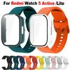 Силиконовый ремешок 22 мм + Пластиковый корпус Для Xiaomi Redmi Watch 5 Active 5 Lite Умные часы Наручный ремешок Пластиковый корпус Для Redmi Watch 5 Active Lite