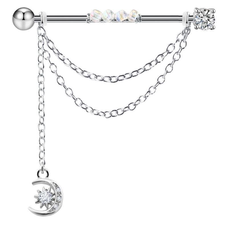 Gaibei Европейский и Американский Трансграничный Пирсинг Уха Перемычки и Кости Цепочки Ногтей