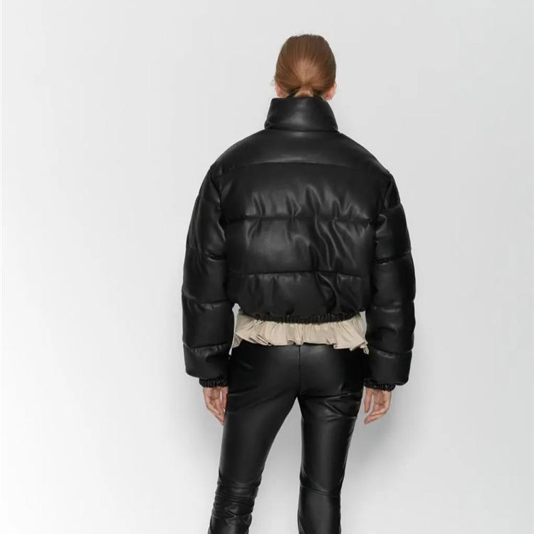 Зимние хлопковые парки, женское пальто, короткие куртки для женщин, женская куртка-бомбер из искусственной кожи