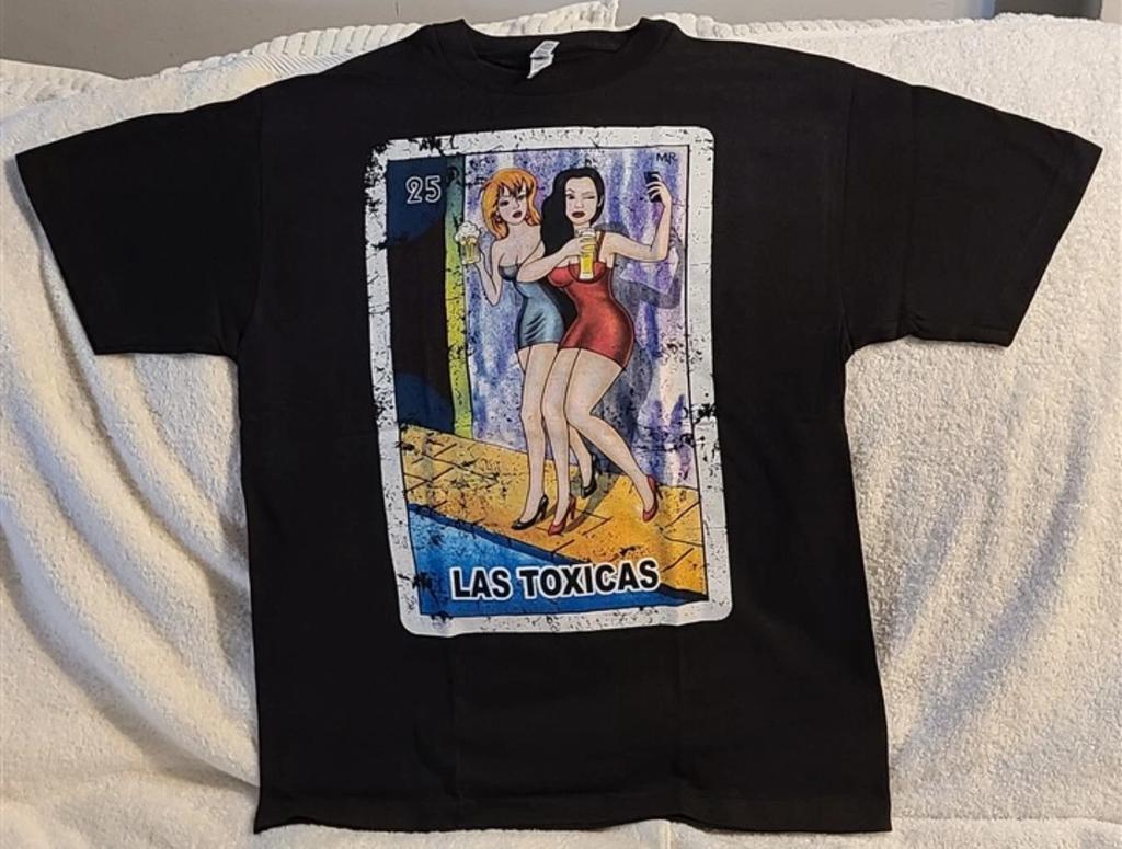 LAS TOXICAS LOTERIA CARD MEXICAN BINGO DRINKING BEER FUNNY MEXICO T-shirt