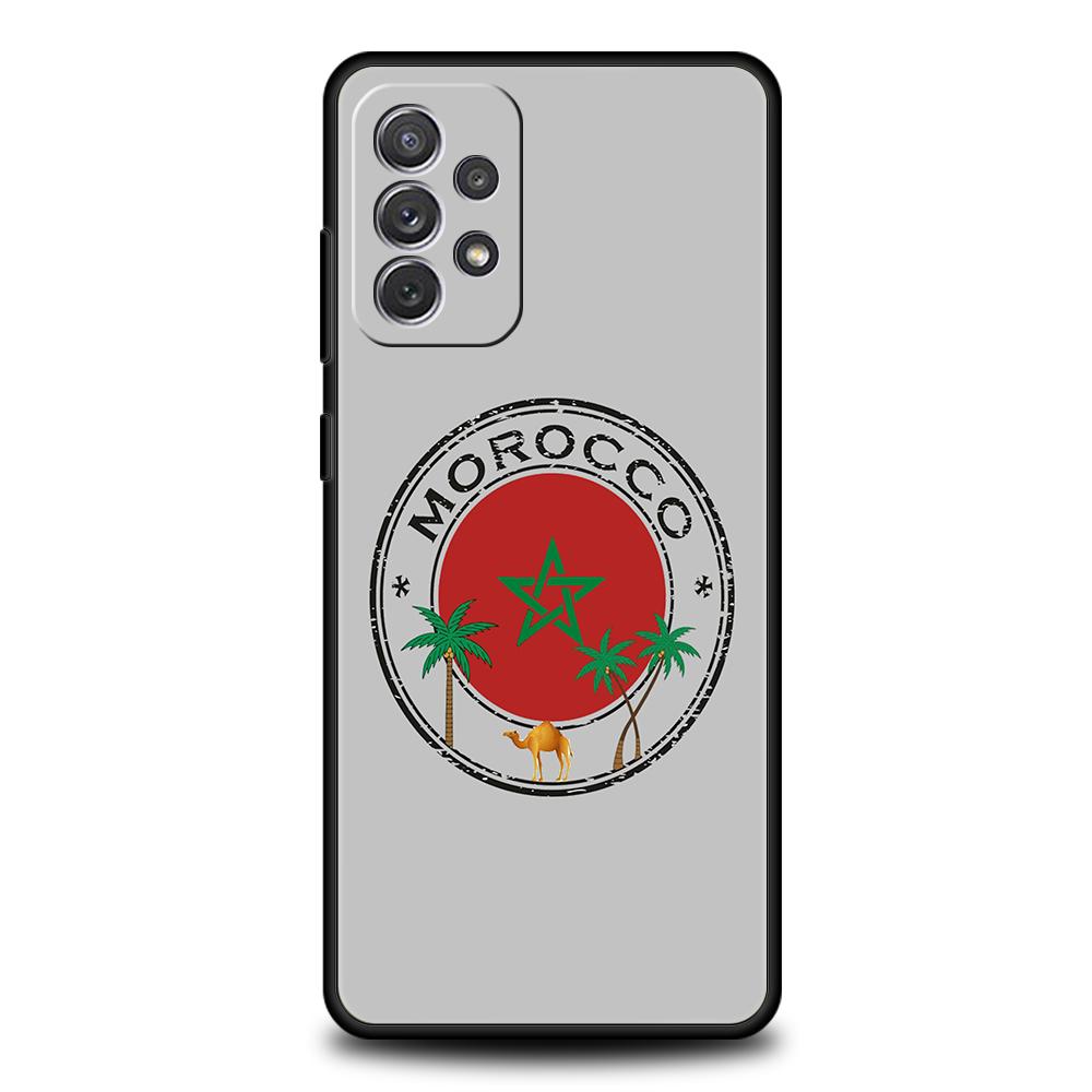 Чехол-паспорт с флагом Марокко для Samsung A24 A12 A14 A32 A50 A70 A20E A20S A10 A10S A22 A30 A40 A34 A54 A42 A52 5G A04s