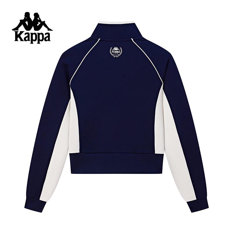 Kappa Женская ретро-трикотажная куртка-бомбер в стиле колор-блок