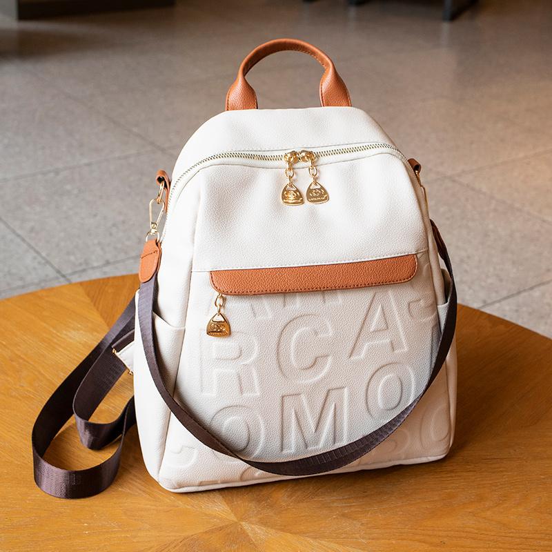 Женская сумка из искусственной кожи, модный рюкзак для путешествий большой емкости