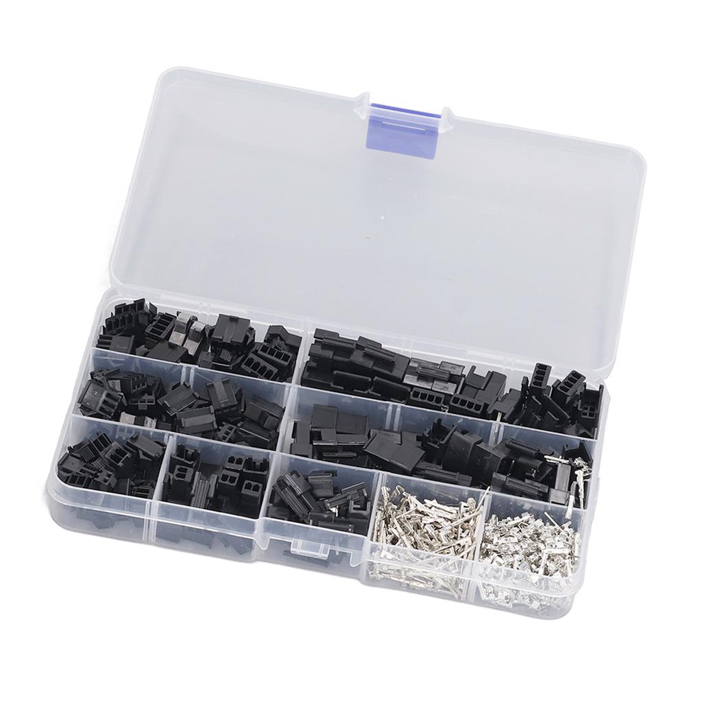 480Pcs Male Female Crimp Pin Terminal Kit Jumper Wire Header Housing Connector 2.54mm Pitch 2 3 4P A