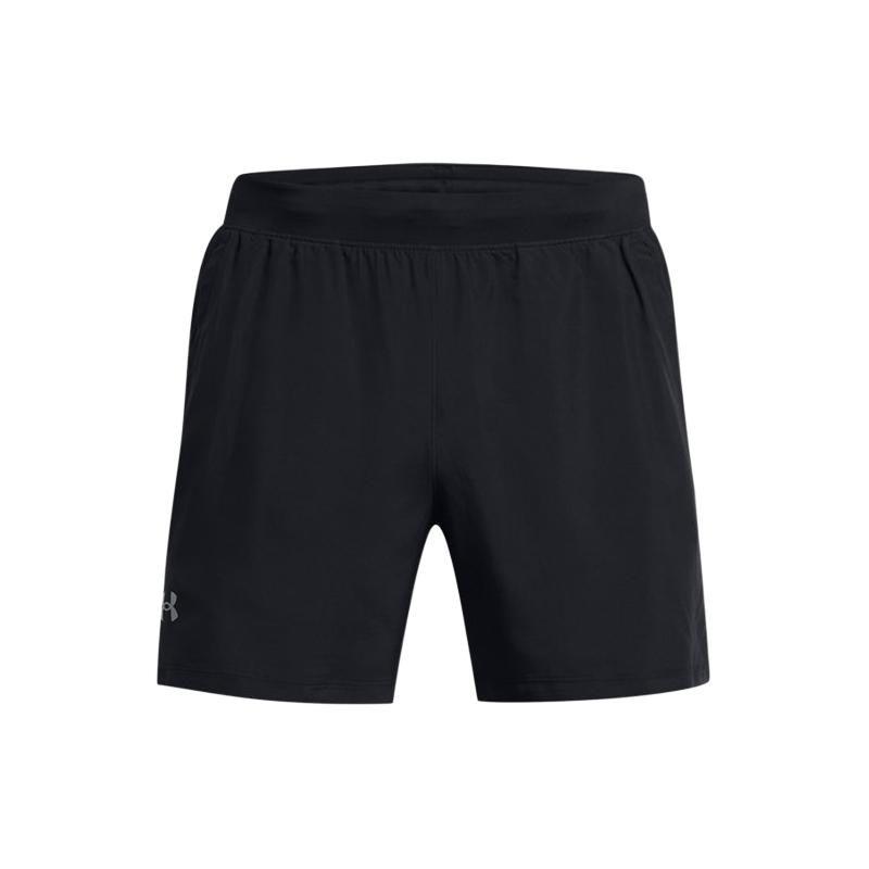 Under Armour Logo Print Lace-Up Breathable Mid-Waist Casual Shorts Men Bottoms Black 1382617-001