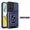 Funda for Honor 200 Smart Case Slide Camera Lens Ring Stand Holder Shockproof Phone Cover for Honor 200 Smart 5G Capa