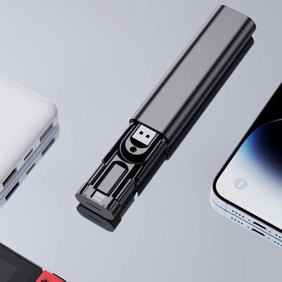 Многофункциональный дорожный комплект адаптеров со встроенным хранилищем кабеля для передачи данных. Адаптеры 6 в 1 для типа