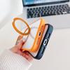 High-transparent Acrylic Rotary Bracket Magnetic Suction Suitable for Apple 15 Mobile Phone Case Metal Lens IPhone 14 Protective Case