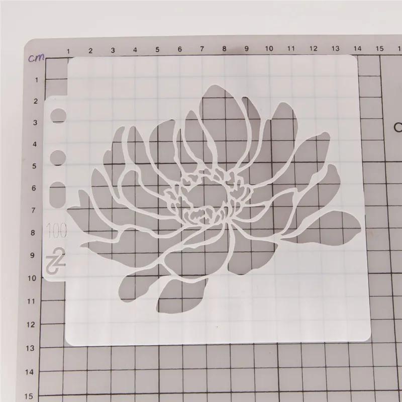 Цветочный полый трафарет для торта, шаблон для аэрографии кофе, сито для сахара с розой, форма для выпечки для украшения края свадебного торта