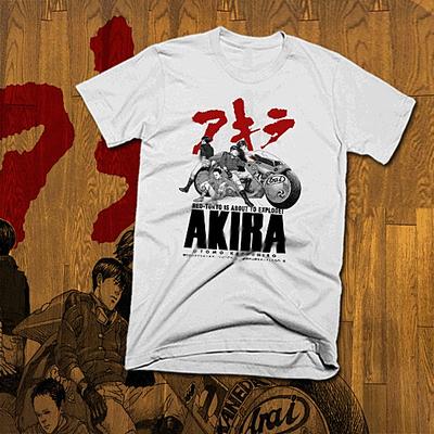 Киберпанк футболка Акира Тэцуо Шот Нео Токио научная фантастика Киборг аниме мото