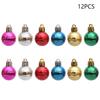 12Pcs 3cm Color Electroplating Ball Christmas Tree Decor Xmas Festival Hanging Ornament