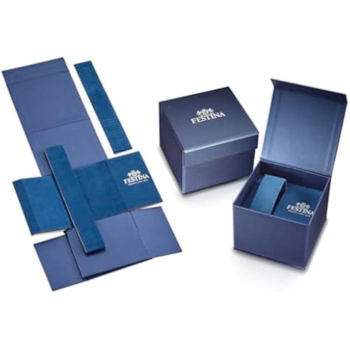 Montre Sportive - FESTINA - F20695/6 - Chronographe - Cuir Noir - Étanchéité 10 Atm