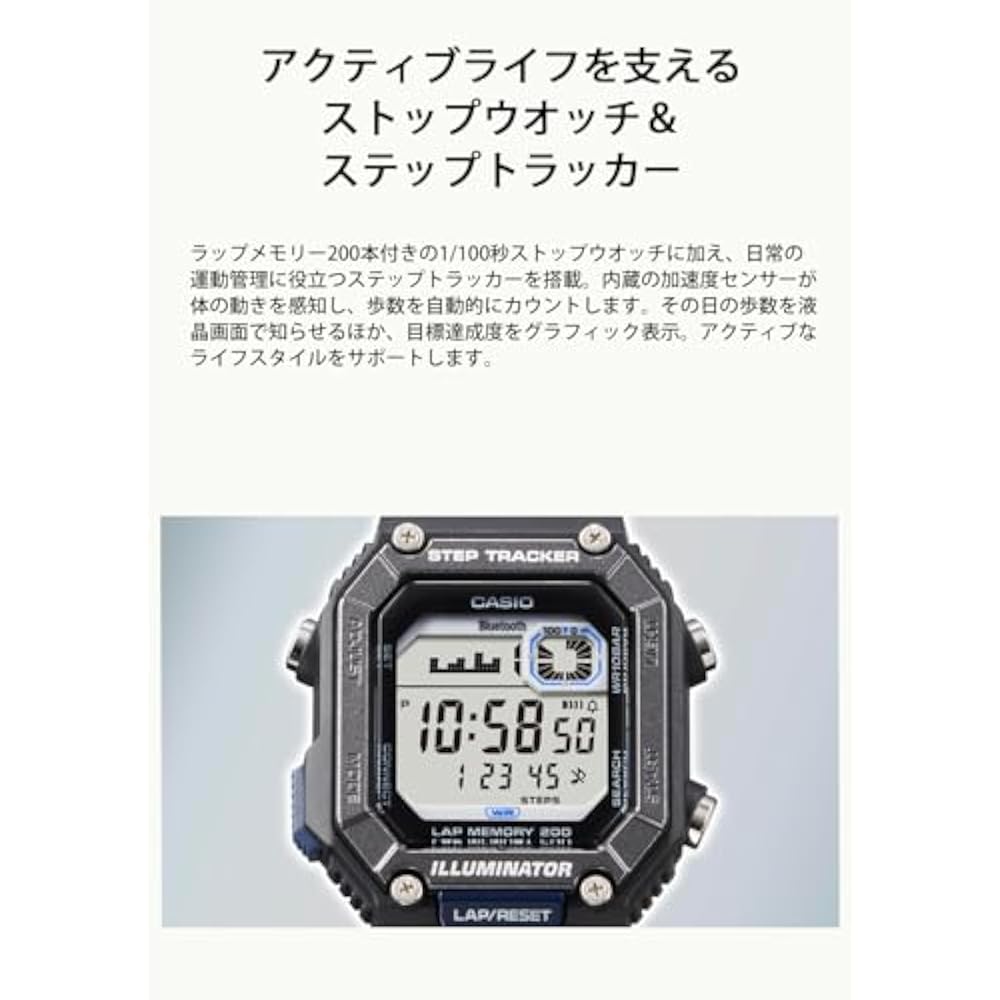 Casio ] Наручные часы Casio Collection [Оригинал Япония] Оснащены Bluetooth, водонепроницаемость 10 АТМ WS-B...
