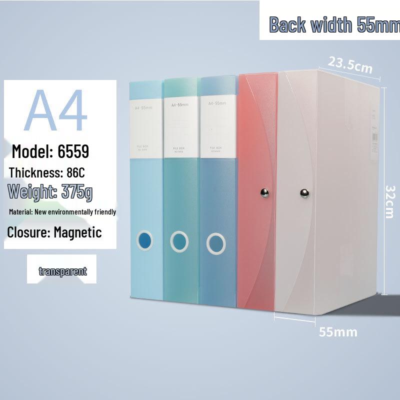 Пластиковый архивный бокс Morandi формата A4 - Прочное хранилище для студенческих файлов