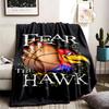 Kansas Jayhawks Theme Blanket Suitable For The Sofa Camping And Travel Made Of Soft Flannel Material An Ideal Gift For Occasions Such As Birthdays And