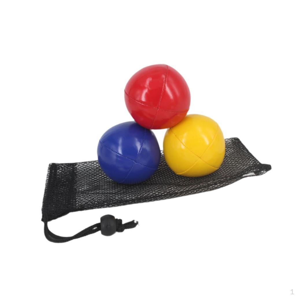 3x Juggling Balls Acrobatics Toss Easy To Grip Training Toy Juggle Hand Throwing Ball