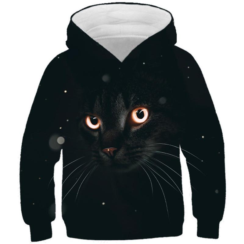 Осенние толстовки с 3D-принтом в виде животных, модные повседневные спортивные толстовки с длинным рукавом для детей и мальчиков