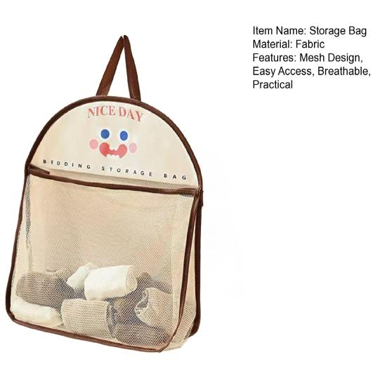 Сетчатый мешок для хранения большой вместимости, органайзер для гардероба, дышащая подвесная сетка для хранения нижнего белья, носков, полотенец, для спальни, общежития, путешествий