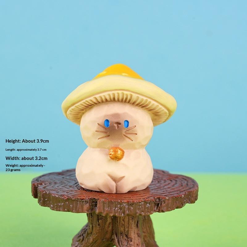 Новая мультяшная серия Fadcute Cat Pai, смоляная фигурка-украшение, премиальная текстура, праздничное украшение для дома, модель, игрушки, сюрприз