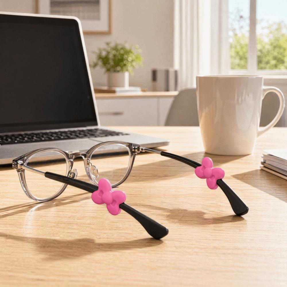 2Pcs Anti-slip Eyeglass Frame Decor Soft Silicone Eyeglass Ear Hooks Glasses Ear Grips Daily Wear